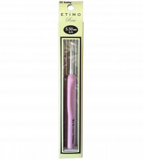 Tulip Pink Etimo Rose Crochet Hook - 5.50mm, TP0903