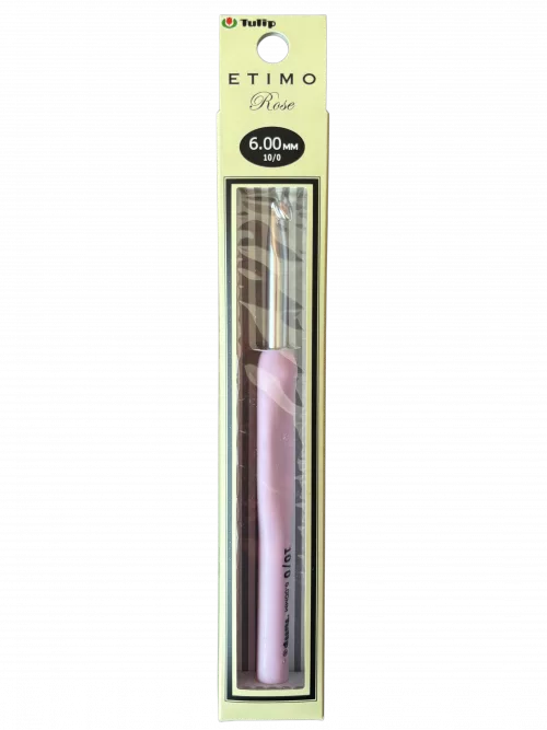 Tulip Pink Etimo Rose Crochet Hook - 6.00mm, TP0903
