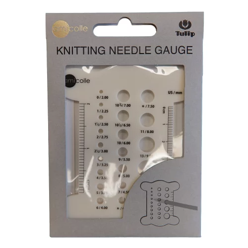 Tulip Knitting Needle Gauge (Various Colours) - White
