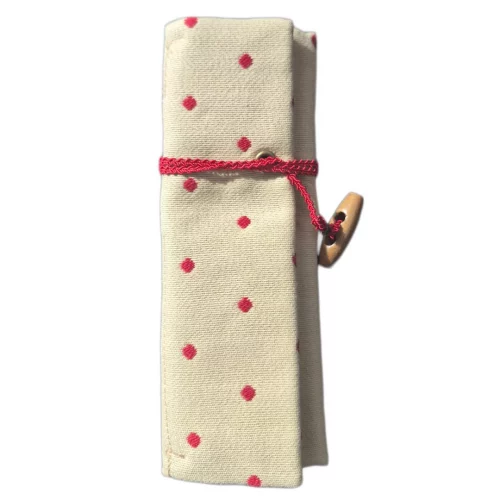Tulip Japan Jacquard Case with Red Polka dots